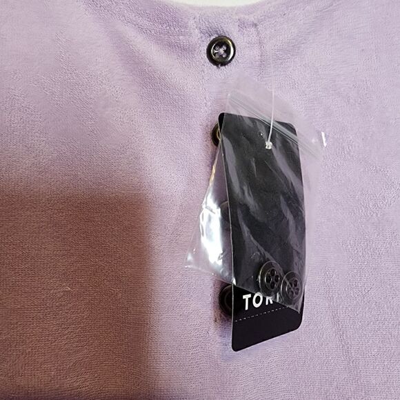 3X 22W 24W Torrid Purple Jumpsuit Romper One piece Terrycloth Lounge Cover Up Sw - Picture 4 of 8